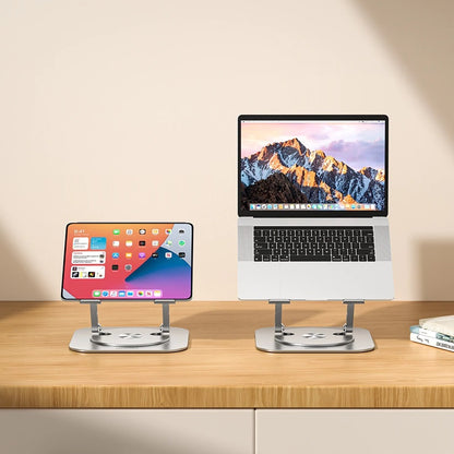 Justerbar 360° roterende aluminiumsholder til bærbar computer