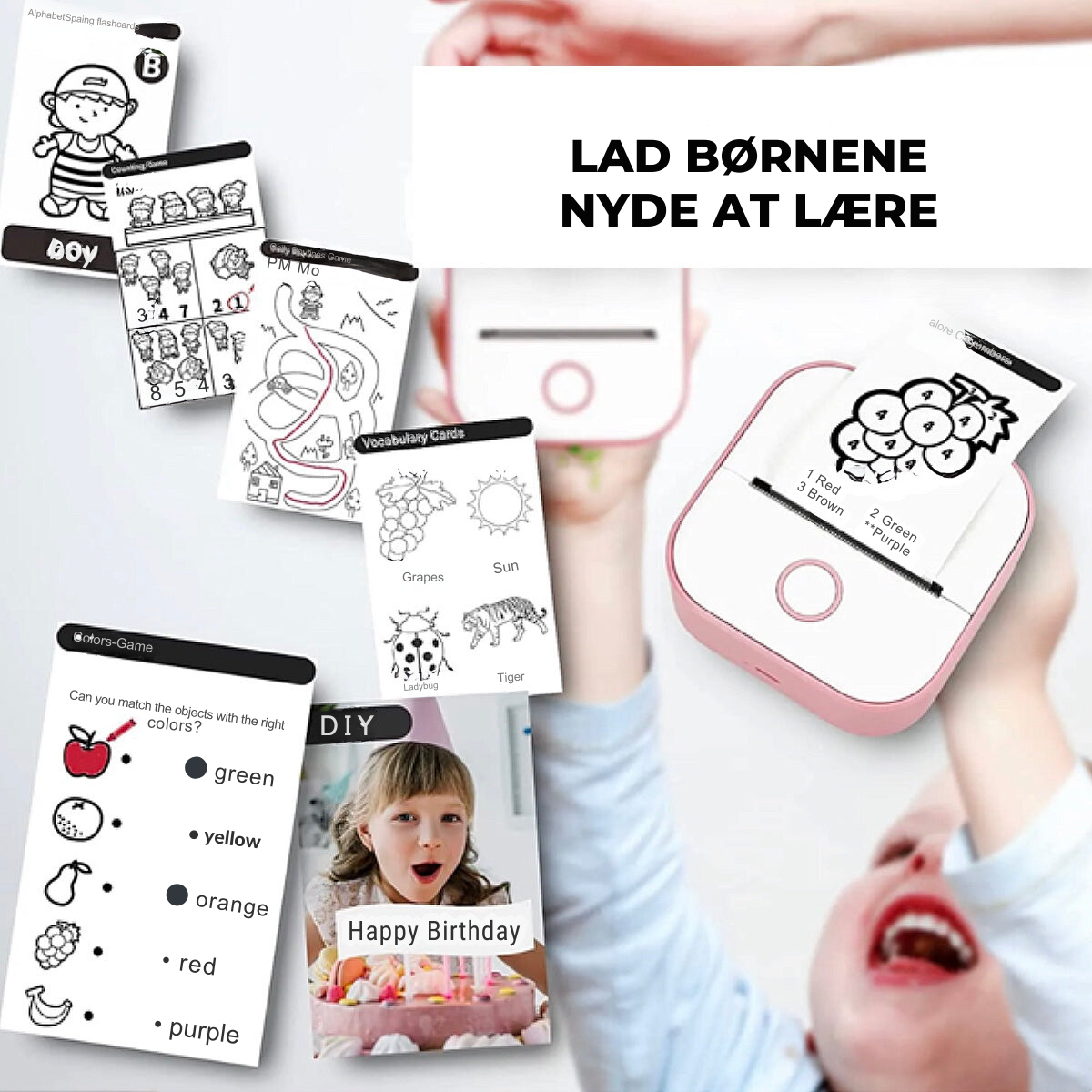 MiniPrint Praktisk Bluetooth-Printer