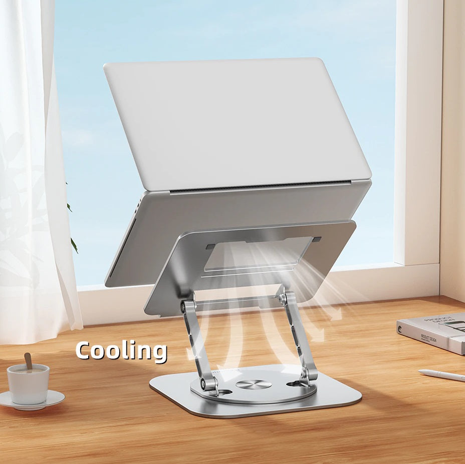 Justerbar 360° roterende aluminiumsholder til bærbar computer