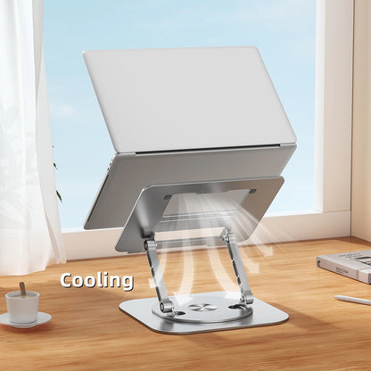Justerbar 360° roterende aluminiumsholder til bærbar computer