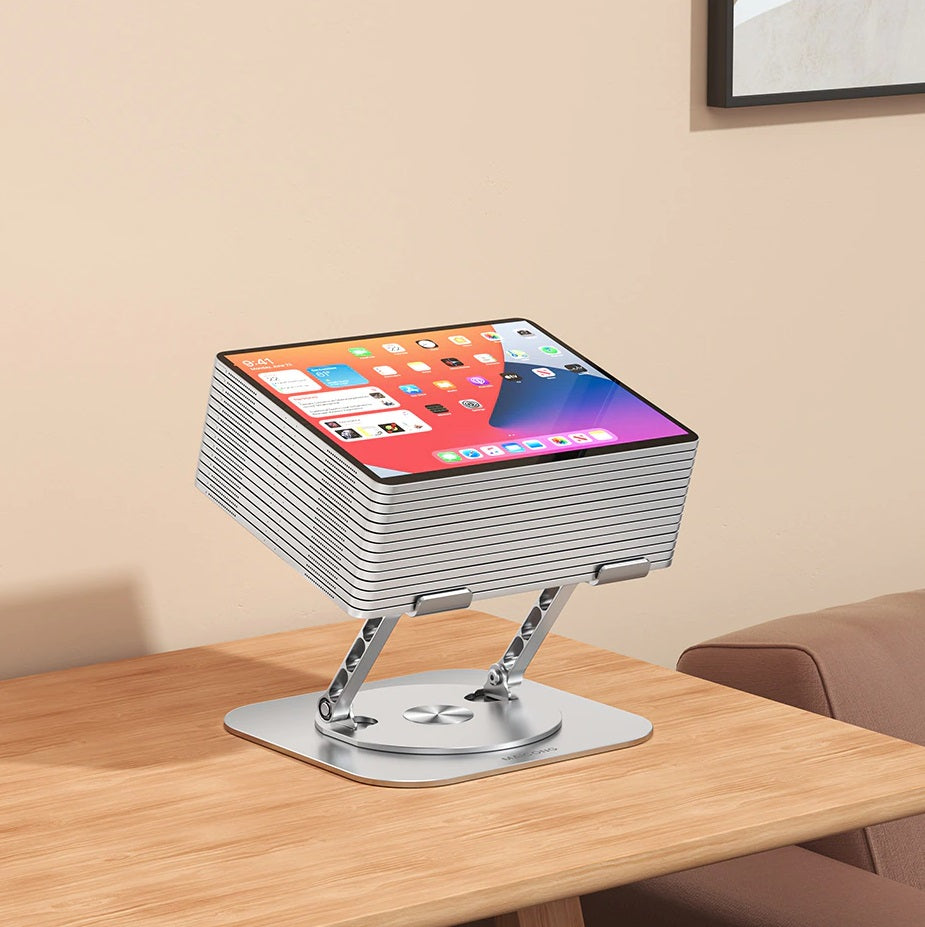 Justerbar 360° roterende aluminiumsholder til bærbar computer