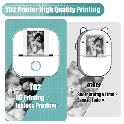 MiniPrint Praktisk Bluetooth-Printer