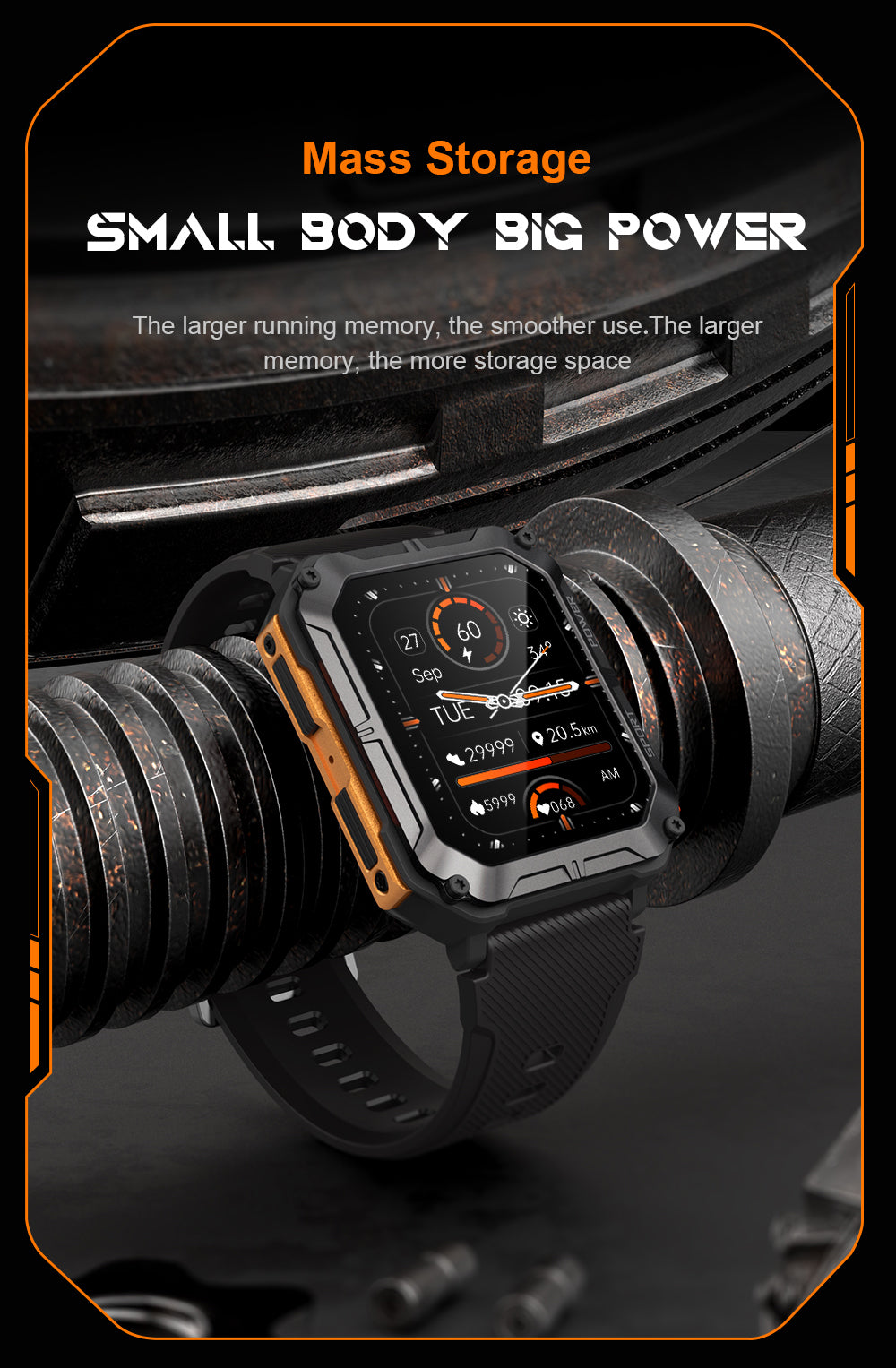 TitanGuard Smartwatch: Ubrydeligt og vandtæt