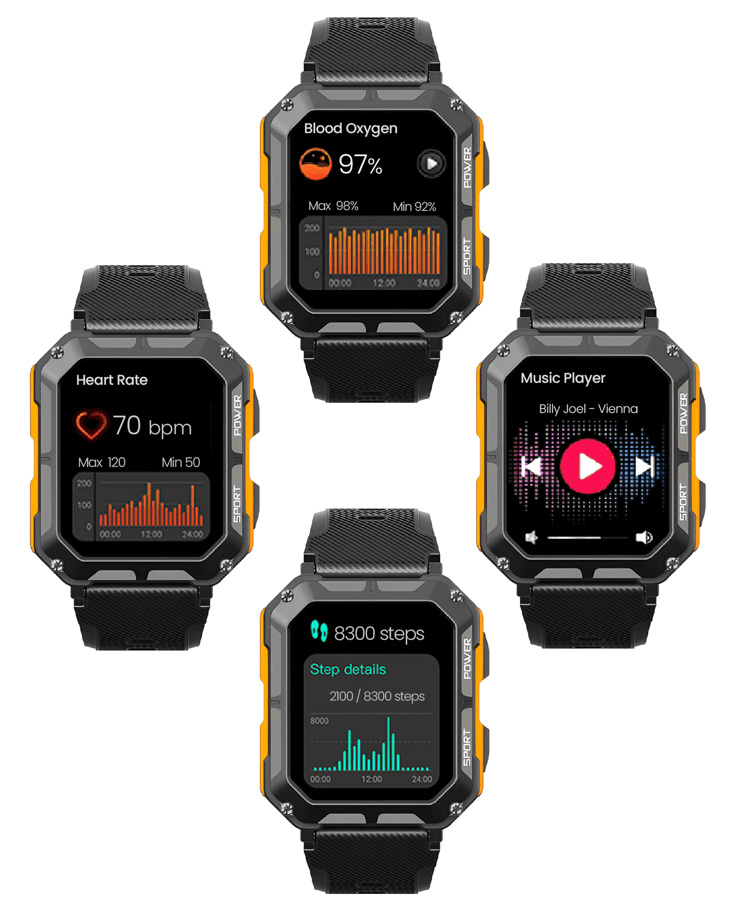 TitanGuard Smartwatch: Ubrydeligt og vandtæt
